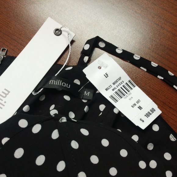 CLEARANCE Millau Polka Dot Bustier Bralette Top - Picture 3 of 3